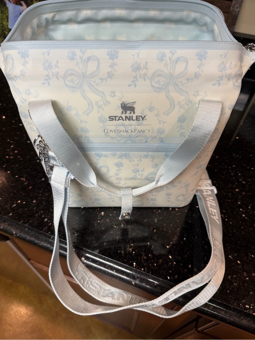 Stanley Light Blue Floral Insulated Tote